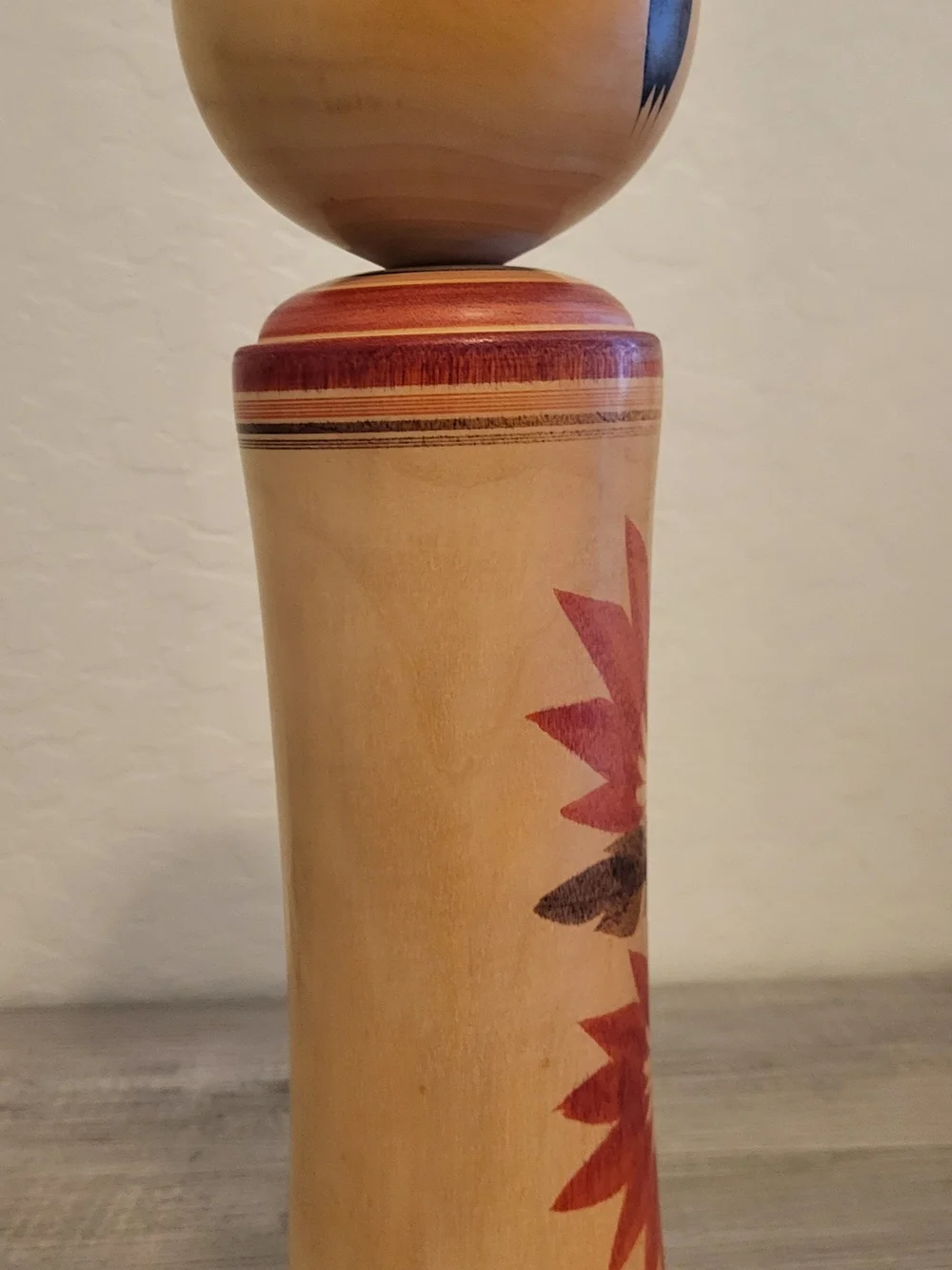 Kokeshi Hand Made Japenese Doll.  Signed By Artist